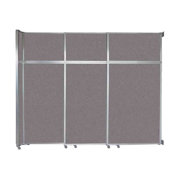 Operable Wall Sliding Room Divider 9'9" x 8'5-1/4" Slate Fabric